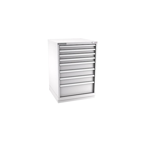 Champion Tool Storage Modular Tool Cabinet, 8 Drawer, Light Gray, Steel, 28 in W x 28-1/2 in D x 41-3/4 in H S18000801ILCFTB-LG - main